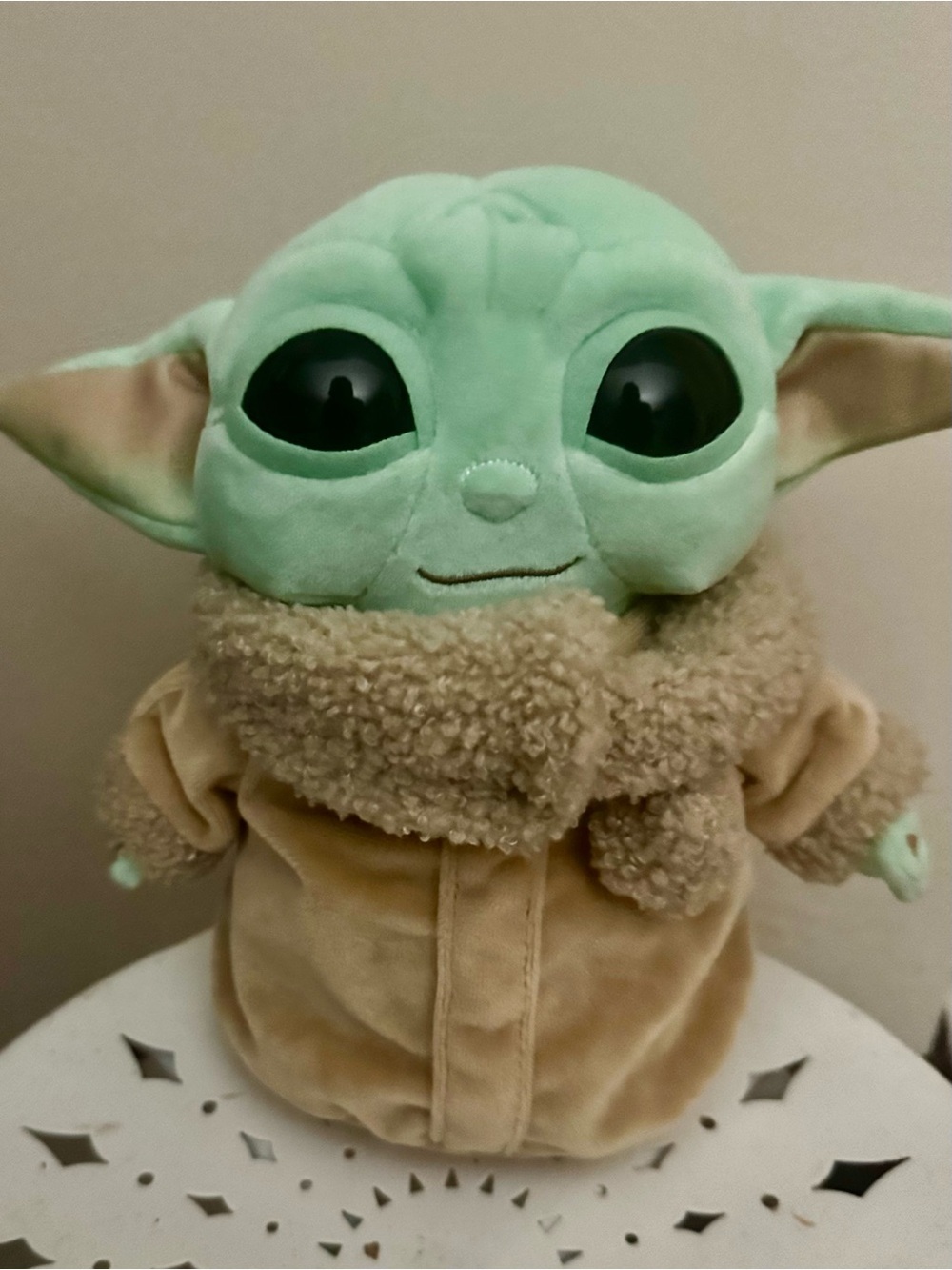 Star Wars Grogu Plush in Mint Green with Tan Coat, NWT